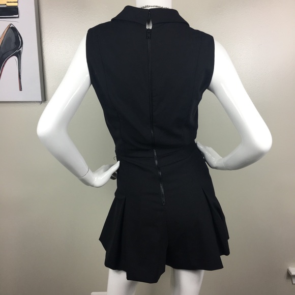 Alice & Olivia Black sleeveless romper 2- CG211 - Picture 5 of 7